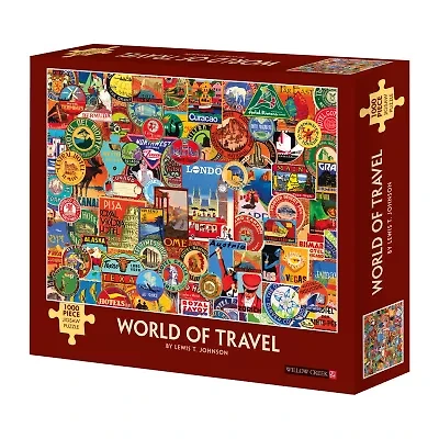 Willow Creek Press Lewis T. Johnson - World Of Travel: 1000 Pcs 1000-pc. Puzzle