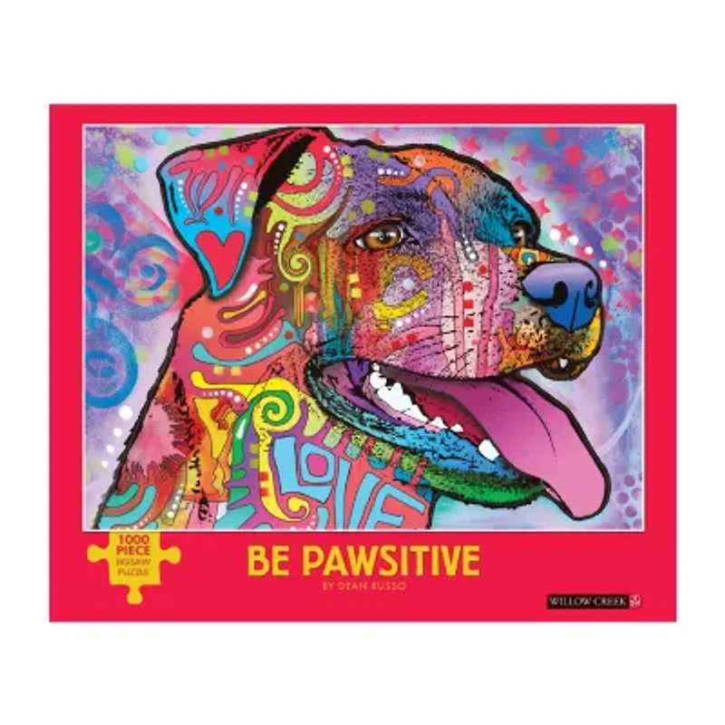 Willow Creek Press Dean Russo - Be Pawsitive: 1000 Pcs 1000-pc. Puzzle