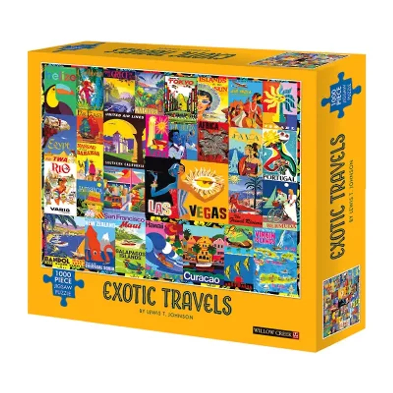 Willow Creek Press Lewis T. Johnson - Exotic Travels: 1000 Pcs 1000-pc. Puzzle