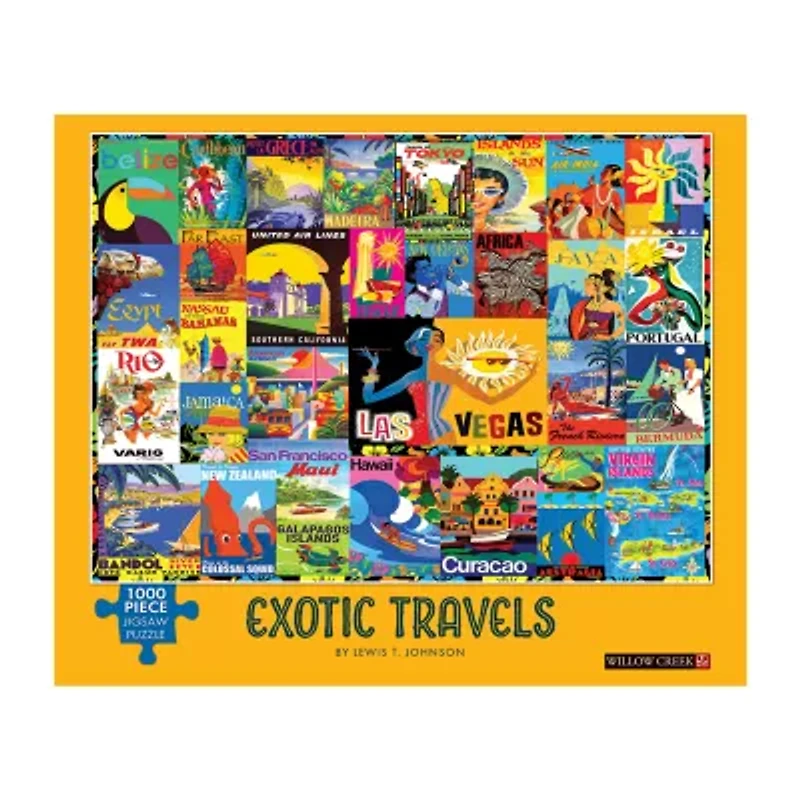 Willow Creek Press Lewis T. Johnson - Exotic Travels: 1000 Pcs 1000-pc. Puzzle