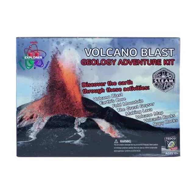 Tedco Toys Explorer-U Volcano Blast Geology Adventure Kit Discovery Toy ...