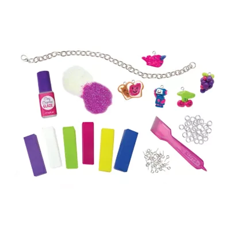 Klutz Make Glitter Clay Charms Jewelry Kit