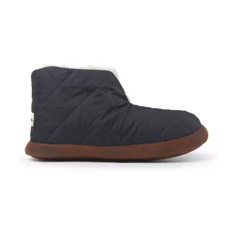 Dearfoams Mens Memory Foam Bootie Slippers