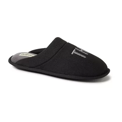 Dearfoams Mens Memory Foam Slip-On Slippers