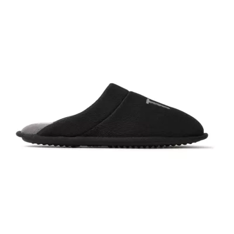 Dearfoams Mens Memory Foam Slip-On Slippers
