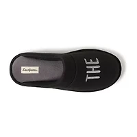 Dearfoams Mens Memory Foam Slip-On Slippers