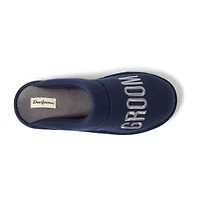 Dearfoams Mens Memory Foam Slip-On Slippers