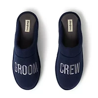 Dearfoams Mens Memory Foam Slip-On Slippers