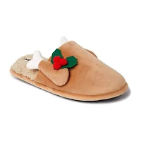 Dearfoams Mens Memory Foam Slip-On Slippers