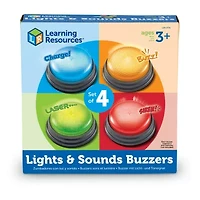 Learning Resources Lights N Sounds Answer Buzzers Set Of 4 Discovery Toy