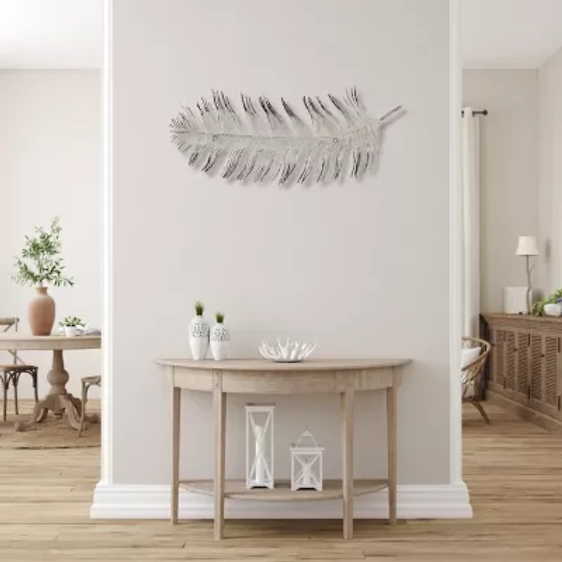 Peacock Feather Decor Animals Metal Wall Art