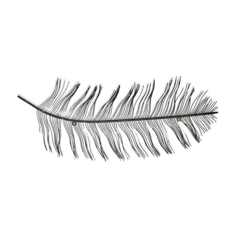 Peacock Feather Decor Animals Metal Wall Art