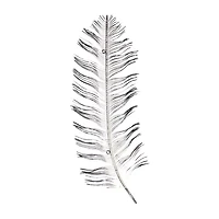 Peacock Feather Decor Animals Metal Wall Art