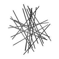 Cheungs Avalon Black Large Abstract Metal Wall Art