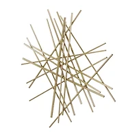 Cheungs Avalon Gold Abstract Décor Metal Wall Art