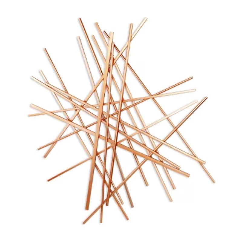 Cheungs Avalon Rose Gold Large Abstract Art Metal Wall Art