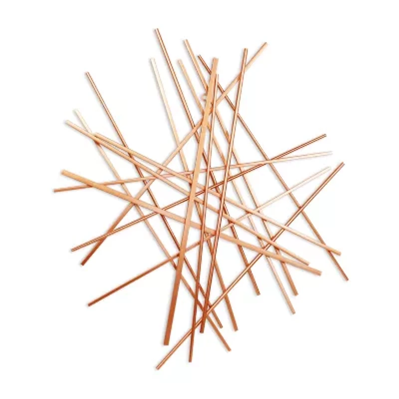 Cheungs Avalon Rose Gold Large Abstract Art Metal Wall Art