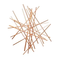 Cheungs Avalon Rose Gold Large Abstract Art Metal Wall Art