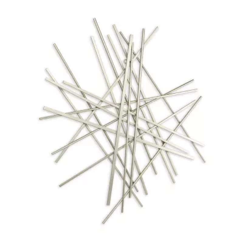Cheungs Avalon Large Silver Abstract Décor Metal Wall Art