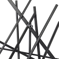 Cheungs Avalon Black Abstract Metal Wall Art