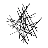 Cheungs Avalon Black Abstract Metal Wall Art