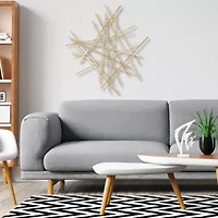 Cheungs Avalon Gold Abstract Décor Metal Wall Art