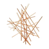 Cheungs Avalon Rose Gold Abstract Metal Wall Art