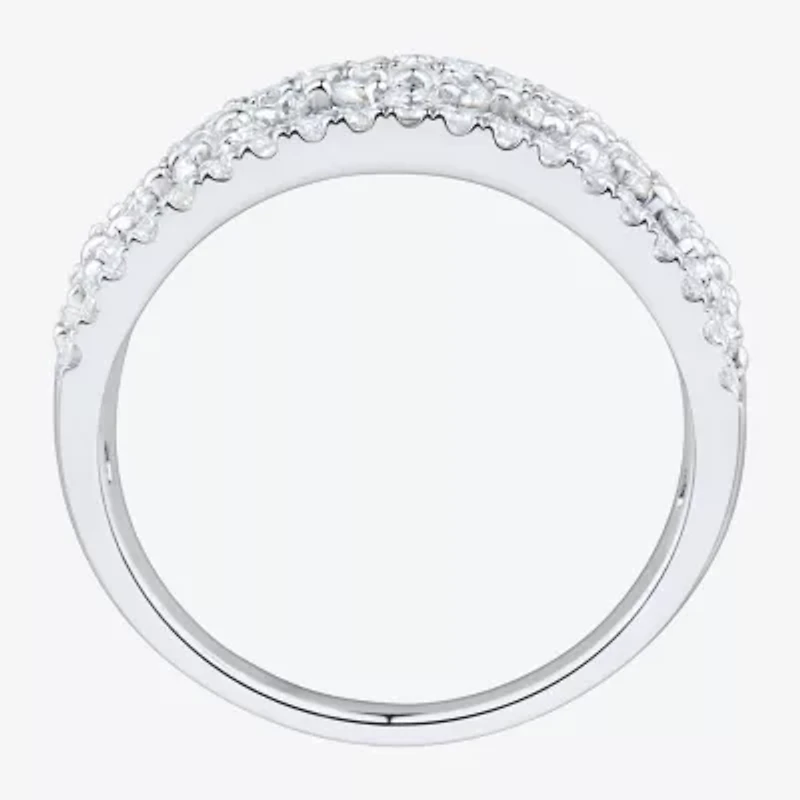 (Si1-Si2/ H-I) Womens 1 CT. T.W. Lab Grown White Diamond 10K Gold Band