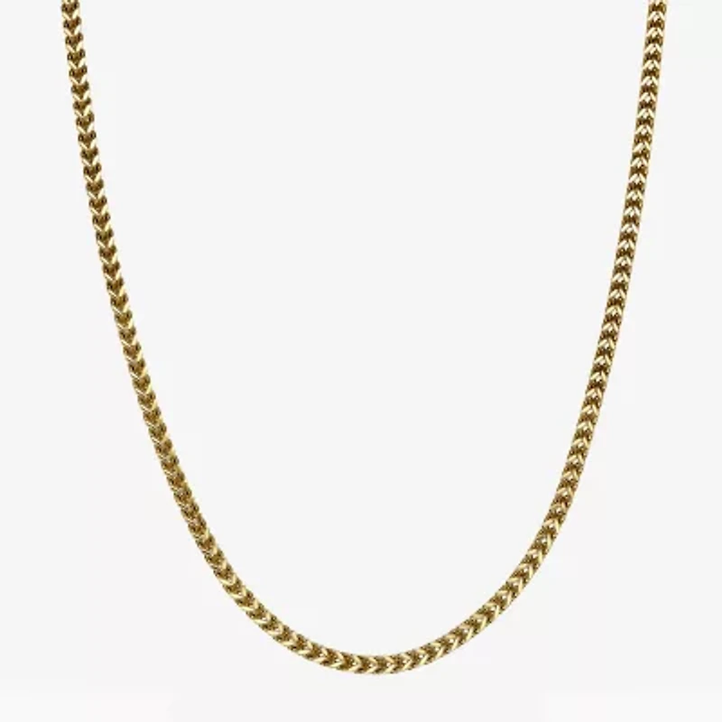 Mens Stainless Steel 4mm Foxtail Chain Necklace