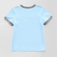 Okie Dokie Toddler & Little Boys Crew Neck Short Sleeve Graphic T-Shirt