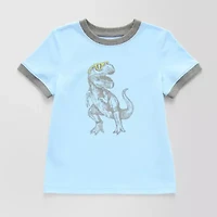 Okie Dokie Toddler & Little Boys Crew Neck Short Sleeve Graphic T-Shirt