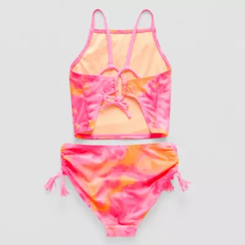 Thereabouts Little & Big Kid Girls Tie Dye 2-pc. Tankini Set