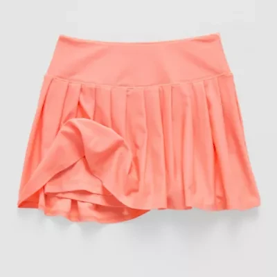Xersion Pleated Performance Little & Big Kid Girls Mid Rise Skort