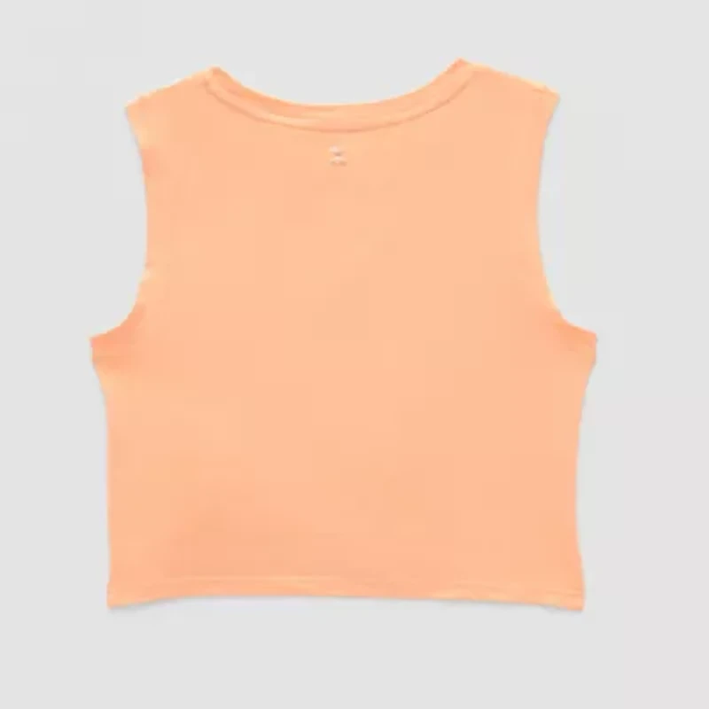 Xersion Little & Big Kid Girls Crew Neck Sleeveless Active Tank Top