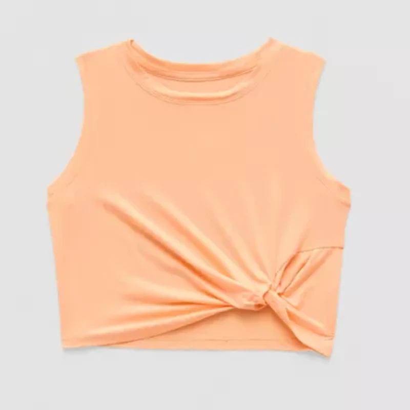 Xersion Little & Big Kid Girls Crew Neck Sleeveless Active Tank Top