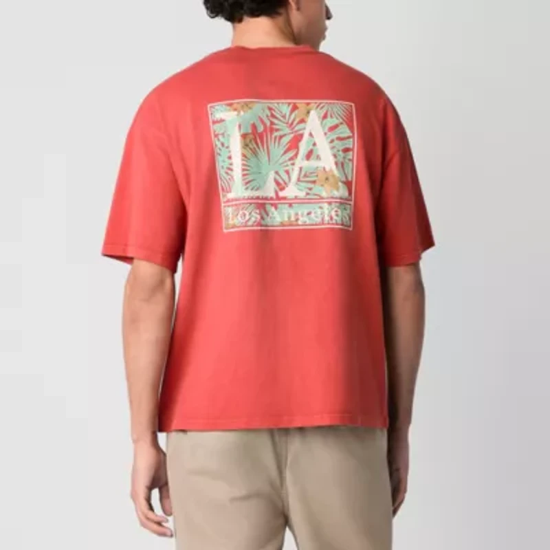 Arizona Mens Short Sleeve Boxy Fit Graphic T-Shirt