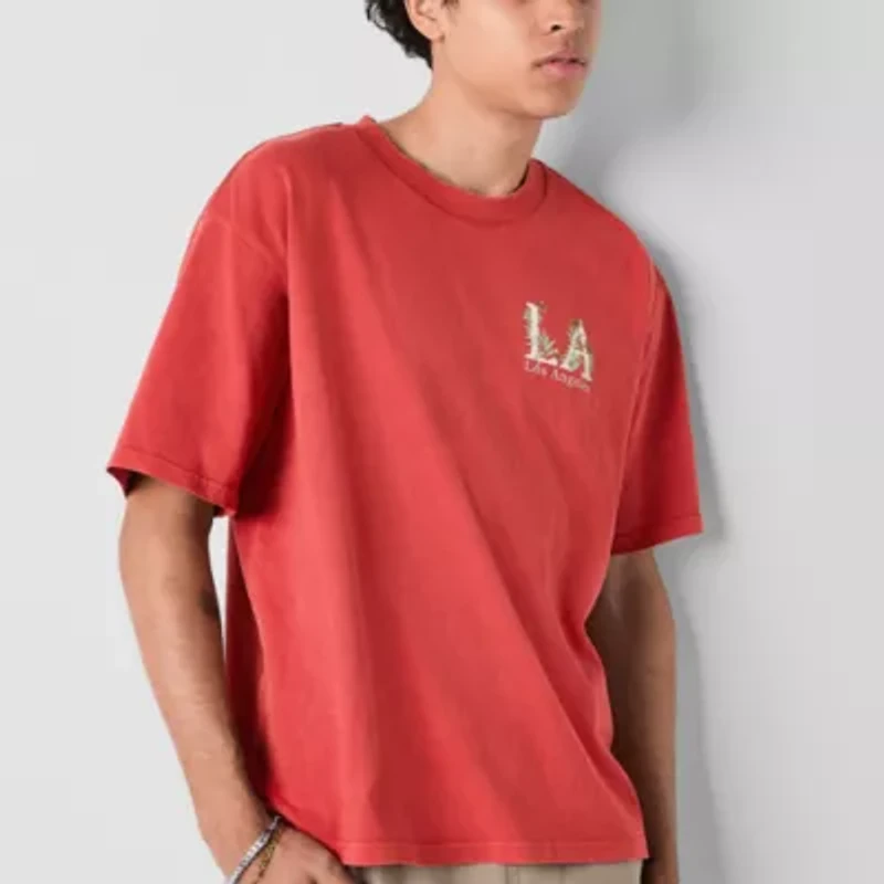 Arizona Mens Short Sleeve Boxy Fit Graphic T-Shirt