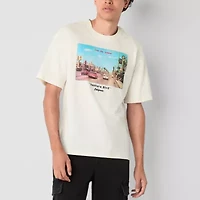 Arizona Mens ADAPTIVE Short Sleeve Easy-on + Easy-off Boxy Fit Graphic T-Shirt