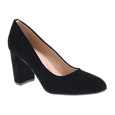 CL by Laundry Lofty Womens Round Closed Toe Block Heel Pumps