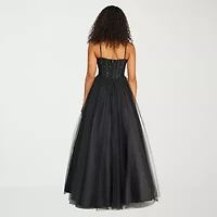 B. Smart Womens Juniors Sleeveless Sequin Ball Gown