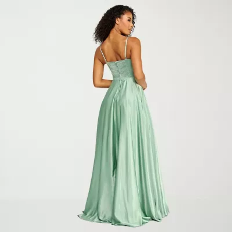 B. Smart Womens Juniors Sleeveless A-Line Dress