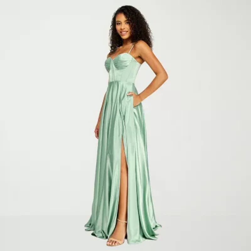 B. Smart Womens Juniors Sleeveless A-Line Dress