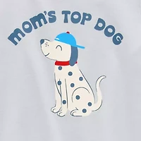 Okie Dokie Baby Boys Round Neck Short Sleeve Regular Fit Graphic T-Shirt