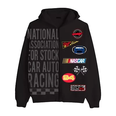 Nascar Little & Big Kid Boys Long Sleeve Fleece Zipper Hoodie