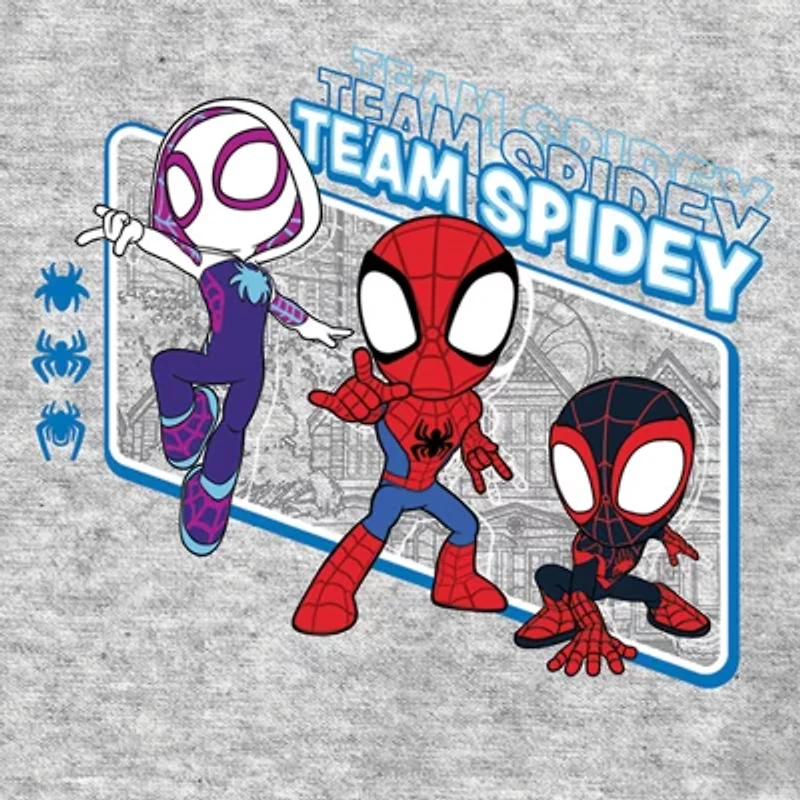 Toddler Boys Crew Neck Short Sleeve Regular Fit Spiderman Graphic T-Shirt