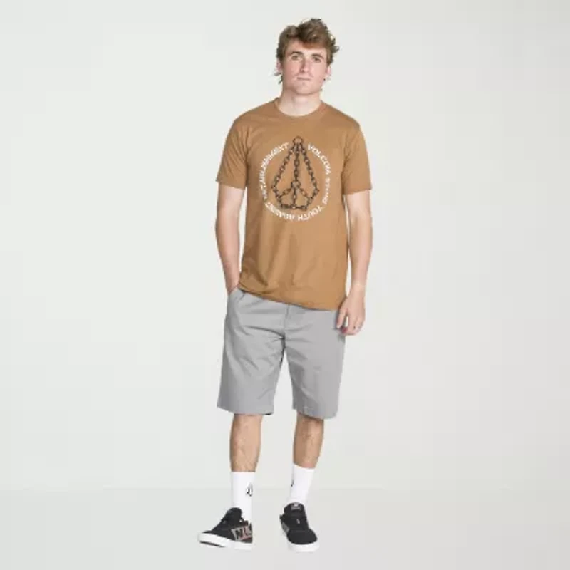 VOLCOM Mens Crew Neck Short Sleeve Regular Fit Graphic T-Shirt