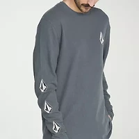 VOLCOM Mens Crew Neck Long Sleeve Regular Fit Thermal Top