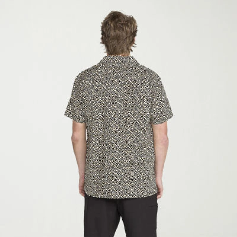 VOLCOM Mens Short Sleeve Regular Fit Button-Down Shirt