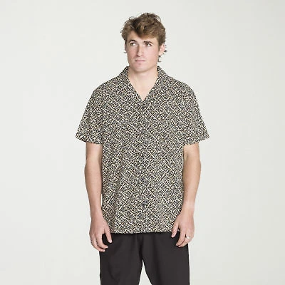 VOLCOM Mens Short Sleeve Regular Fit Button-Down Shirt