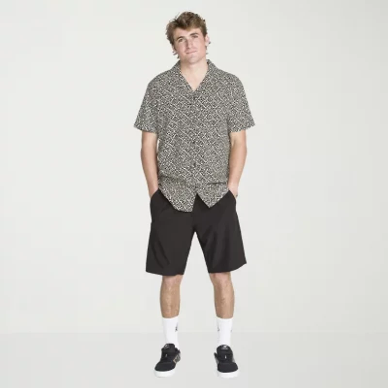 VOLCOM Mens Short Sleeve Regular Fit Button-Down Shirt